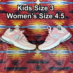 New Balance 2002R Pink Suede Running Sneakers Kids Size 3 Girls Sz 4.5 PC2002SK
